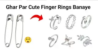 DIY homemade Cute rings🥰😍/how to make rings from waste/easy homemade rings/diy BTS ring
