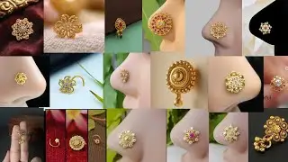 নাক ফুলের ডিজাইন -2025//Light Weight Gold Nose Pin design //Beautiful gold nose pin//nose ring||