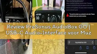 Review PreSonus AudioBox GO | USB-C Audio-Interface voor Muziekproductie met Studio One DAW-opnameso