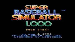 Super Baseball Simulator 1.000 (SNES)