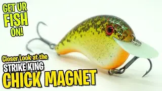 Flat Sided Sqaurebill Bass Fishing Crankbait  Strike King Chick Magnet