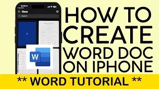 Как создать документ Microsoft Word на iPhone (ЛЕГКО)