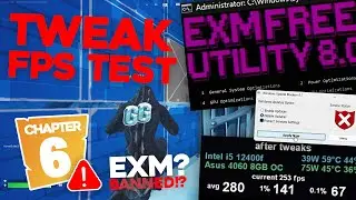 does tweaking actually work? (EXM Tweaks 8.0) fps test fortnite RTX 4060 12400f #tweaking #fpsboost