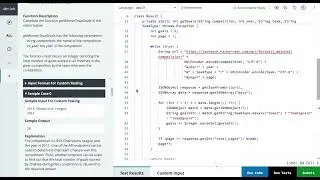 Hackerrank rest API intermediate solution in JAVA