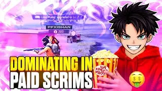 DOMINATING IN PAID SCRIMS💥BEST SNIPER COVER💀TOP-1🥇IN T3 LOBBY 🥶