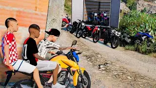 ACHEI UMA CARGA DE MOTOS COM MEUS AMIGOS no GTA 5 O FILME
