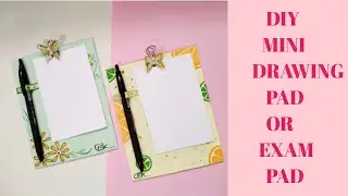 diy Cute mini drawing pad / exam pad | diy cute paper craft | diy school supplies | BK's crafts