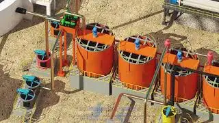 CIP gold processing plant gold recovery plant#goldmining #goldprocessing #goldplant #cipgoldplant