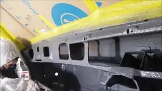 Applying Lizardskin Sound Control + Ceramic Insulation