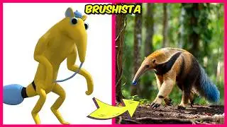 ✨Garten of Banban 9 Characters In Real life + Real One Challenge! | Brushista, Nabnab, Clawrenzo