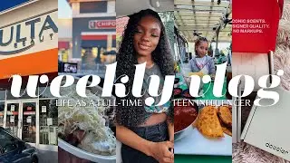 WEEKLY VLOG: life as a FULL-TIME teen INFLUENCER! | brand deals + ig pics + store runs & MORE!