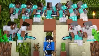 Minecraft Speedrunner vs 11 AI Hunters GRAND FINALE