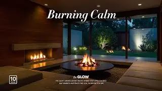 🔥 Feel the calm of a modern fireplace in a California home | Minimalist design & soft firelight