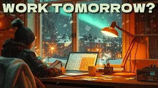 Work Tomorrow Anxiety? Aurora Desk BGM for Sunday Reset, Planning & Calm Focus (Hi-Fi / No Vocals)