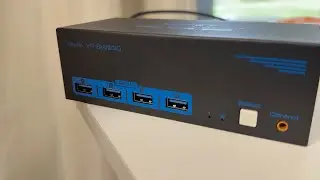 KVM-переключатель на 3 монитора, 2 компьютера, HDMI 4K60 Гц, USB3.0, KVM-переключатель на 2 порта...