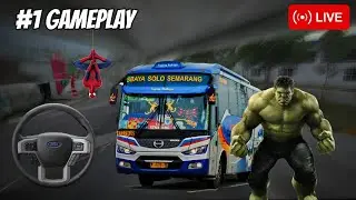 BUSSID LIVE 🔴 | Indian Bus City Hyper Driving | Hindi Gameplay | Bus Simulator Indonesia
