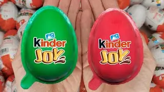 Satisfying Video | Unpacking Yummy Kinder Joy & Kinder Surprise Chocolate Eggs ASMR Candy Opening