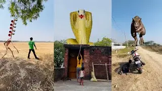 siren head,t rex chase , funny snake vfx magic video (monu101vfx is live)