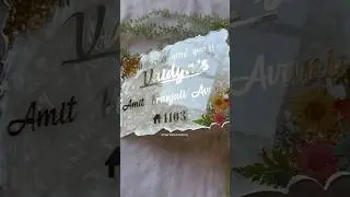 Resin Nameplate | Step By Step Resin Art #diy #resin #resinart #shorts #viralshort