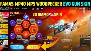 Famas mp40 mp5 woodpecker evo gun skin | evo gun skins event freefire 