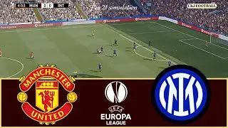 Manchester Utd Vs Inter Milan | UEFA Europa League 2025-2026 Match | PES 21 Simulation