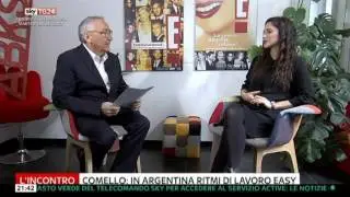 Lodovica Comello at L&rsquo;Incontro with Emilio Carelli | #LodoASkyTG24 [06/11/16]