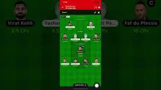 raj vs blr my 11 circle Perfect team squad￼