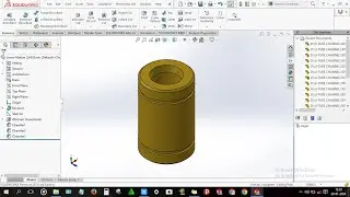 How to design Linear Motion LM Bush in solidworks
