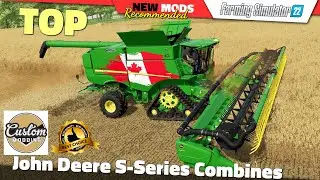 FS22 | Комбайны John Deere серии S (от Custom Modding) &mdash; обзор новых модов для Farming Simulator 22 2K60