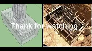 Reinforcement in Foundation by 3D Sketch up / Profile builder