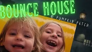Bounce House Thrills and Haunted House Chills: Aria and Davina's Pumpkin Patch Adventure! 🎃🏰👻