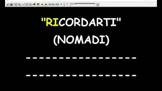 Nomadi - Ricordarti  (Karaoke  Devocalizzata)