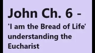John 6: I am the Bread of Life, Understanding the Eucharist, Catholic Bible Study, Fr. Tim Peters