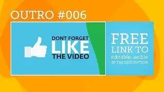 Free After Effects Outro Template #006