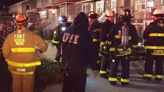 (FDNY Queens Box9490)  FDNY on scene of a quickly knocked down 10-75 All Hands Fire