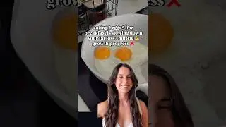 2 eggs are not a good breakfast  for fat laws and muscle growth ❌🍳