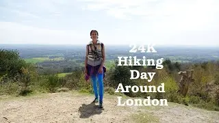 HIKING ADVENTURE 24K DAY HIKE Leith Hill Dorking Outstanding Natural Beauty 2021 IULI's Vlog