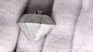Mini Diamond Pendant .925 Sterling Silver | Hip Hop Jewelry MSP564R