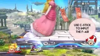 Peach Tutorial: General Float & Movement (part 1/8) - Super Smash Bros 4 (Wii U)