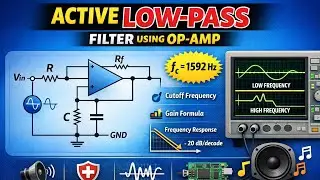 Active Low pass filter using op-amp