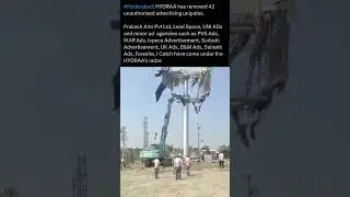#hydra #demolition #unipoles #shorts #youtubeshorts #viralvideo #latestnews #trending #instagram