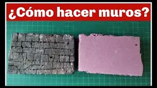 ¿Cómo hacer muros para la maqueta?