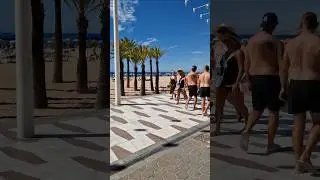Walking Levante beach Benidorm #beach #beachvibes #beachday #beautiful #funny #party #walking #fun