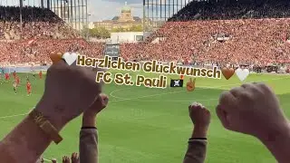 Legendäre letzte 30 Sek beim FC St. Pauli „Allez!Allez! St. Paulii!“! Das Stadion steht bei Heimsieg