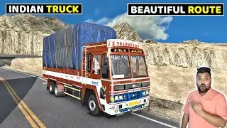 Indian Truck on Very Amazing Beautiful Road | Best Truck Simulator Games | Offroad Truck Game