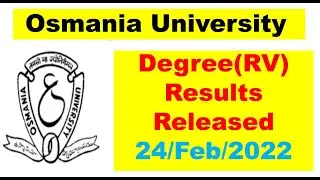 OU Degree (RV) Results Released 🔥 || OU UPDATES.COM