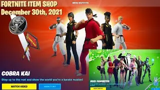🌟Fortnite Item Shop - Dec 30th, 2021 | Cobra Kai, Turn the Music Up, 2021 Favorites🌟