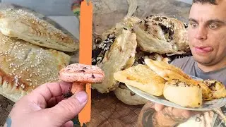 Paszteciki z Grzybami (Rydzami) Ciasto Francuskie i Grzyby z Serem