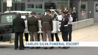 Local law enforcement lead funeral escort for fallen Brazilian officer Carlos Silva
