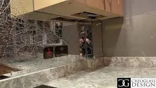 Liquid Mirror by Creoglass Design Modern Kitchen Splashbacks  01923 947 454